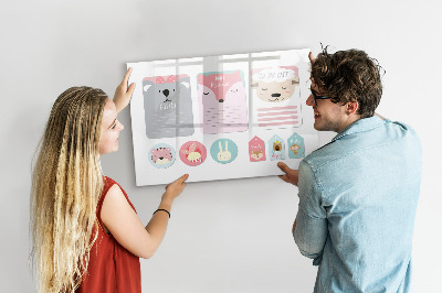 Magnetic dry erase board Happy bookmarks