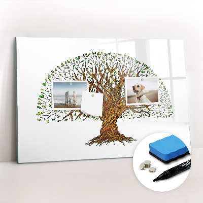 Magnetic dry erase board Tree roots