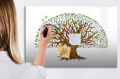 Magnetic dry erase board Tree roots