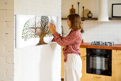 Magnetic dry erase board Tree roots