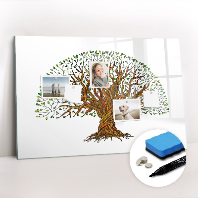 Magnetic dry erase board Tree roots