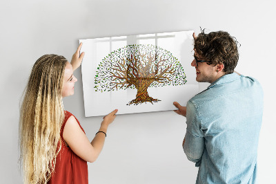 Magnetic dry erase board Tree roots