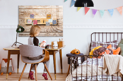Magnetic dry erase board Family lettering