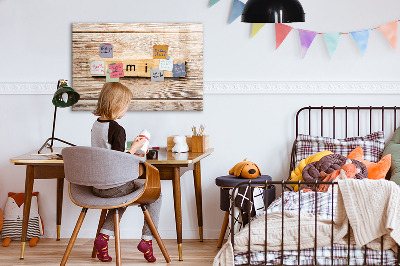 Magnetic dry erase board Family lettering