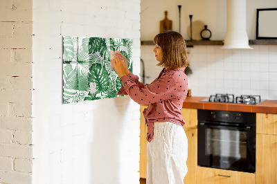 Dry erase magnetic board Monstera leaves