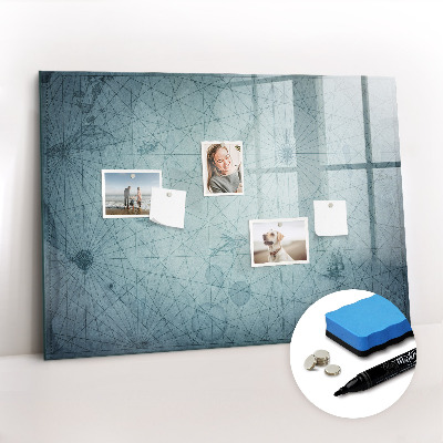 Magnetic dry erase board Vintage map