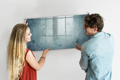 Magnetic dry erase board Vintage map