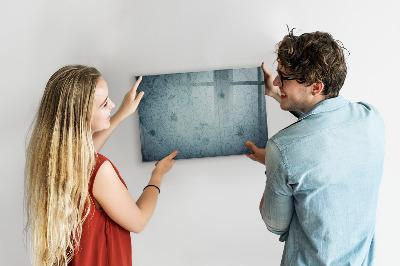 Magnetic dry erase board Vintage map