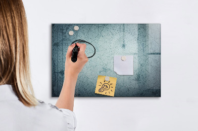 Magnetic dry erase board Vintage map