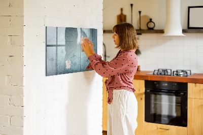 Magnetic dry erase board Vintage map