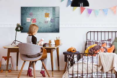Magnetic dry erase board Vintage map