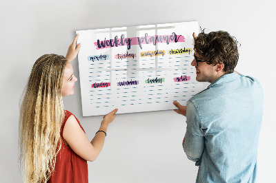 Magnetic drawing board Handwritten planner