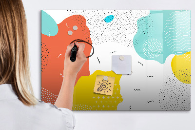Dry erase magnetic board Pop abstraction