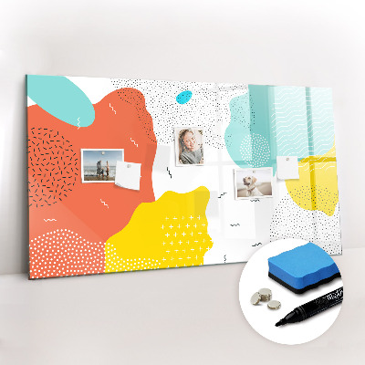 Dry erase magnetic board Pop abstraction