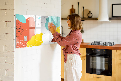 Dry erase magnetic board Pop abstraction