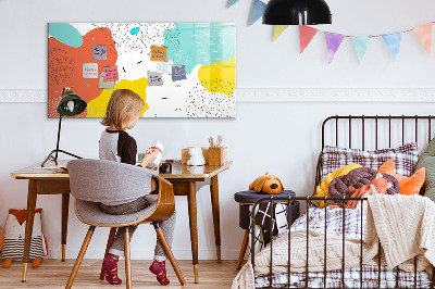 Dry erase magnetic board Pop abstraction