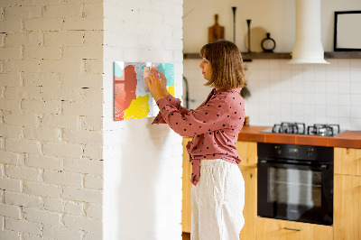 Dry erase magnetic board Pop abstraction