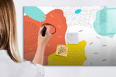 Dry erase magnetic board Pop abstraction