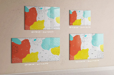 Dry erase magnetic board Pop abstraction