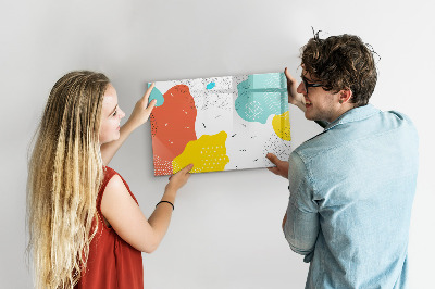 Dry erase magnetic board Pop abstraction