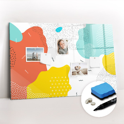 Dry erase magnetic board Pop abstraction