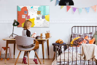 Dry erase magnetic board Pop abstraction
