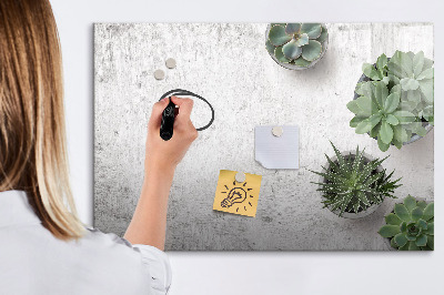 Magnetic dry erase board Decorative plants
