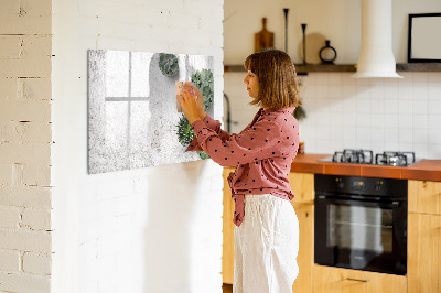 Magnetic dry erase board Decorative plants