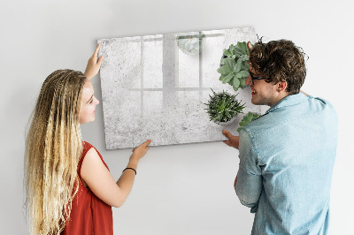 Magnetic dry erase board Decorative plants