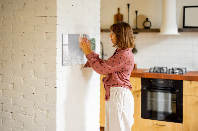 Magnetic dry erase board Decorative plants