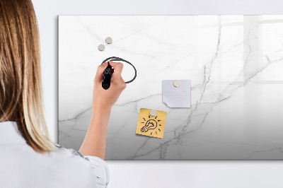 Dry erase magnetic board Decorative marble