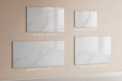Dry erase magnetic board Decorative marble