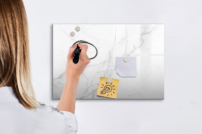 Dry erase magnetic board Decorative marble