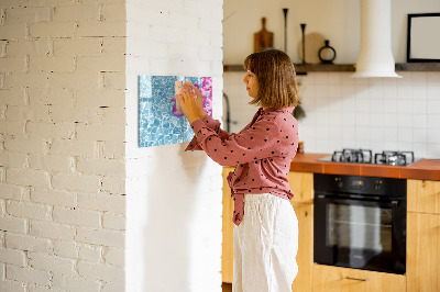 Magnetic dry erase board Dandelions flamingos