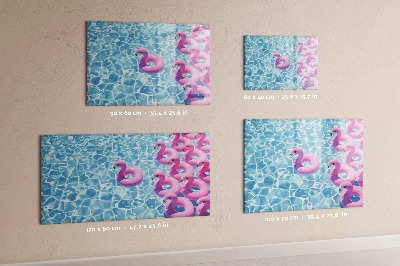 Magnetic dry erase board Dandelions flamingos