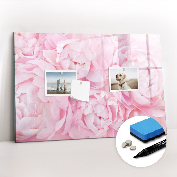 Magnetic dry erase board Blooming flowers