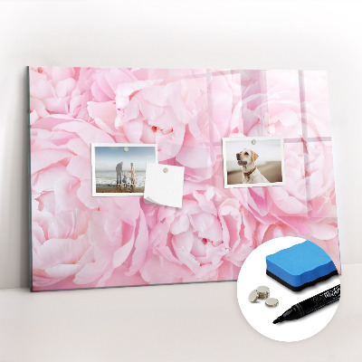 Magnetic dry erase board Blooming flowers