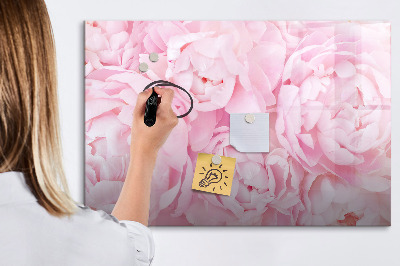 Magnetic dry erase board Blooming flowers