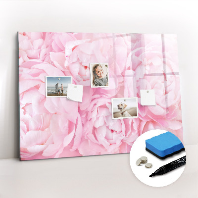 Magnetic dry erase board Blooming flowers