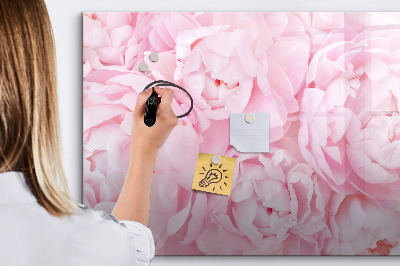Magnetic dry erase board Blooming flowers