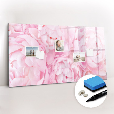 Magnetic dry erase board Blooming flowers