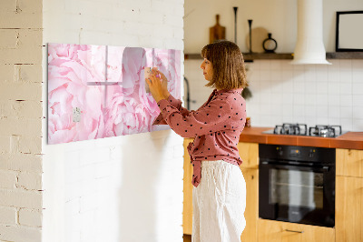 Magnetic dry erase board Blooming flowers