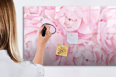 Magnetic dry erase board Blooming flowers