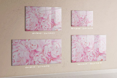 Magnetic dry erase board Blooming flowers