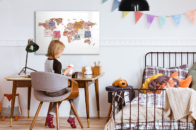 Dry erase magnetic board Old Brick Map