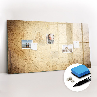 Magnetic writing board Old World Map