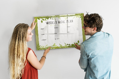 Magnetic dry erase board Weekly Menu