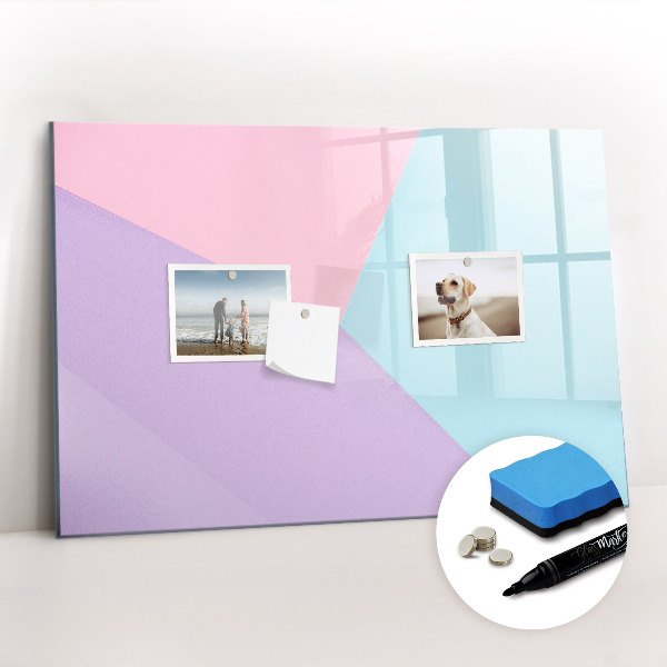 Dry erase magnetic board Pastel Pattern