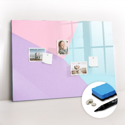 Dry erase magnetic board Pastel Pattern