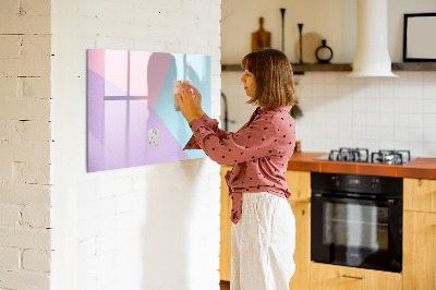 Dry erase magnetic board Pastel Pattern